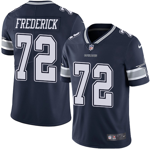 2019 men Dallas Cowboys #72 Frederick blue Nike Vapor Untouchable Limited NFL Jersey style 3